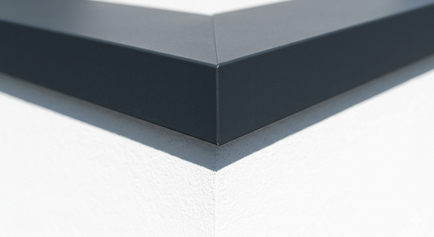 Couvertine en aluminium sur mesure couleur gris anthracite RAL 7016