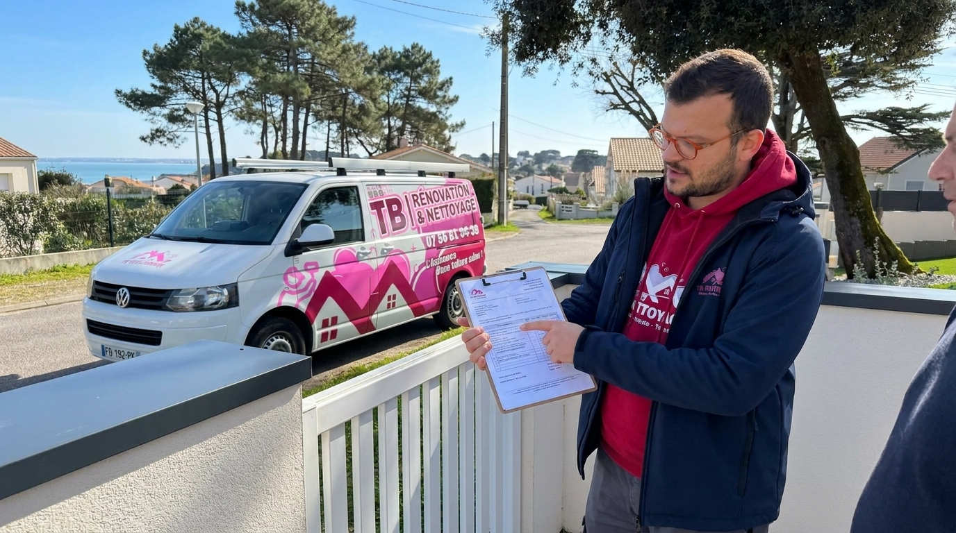 TB Rénovation couvertine alu Pornic intervention chantier