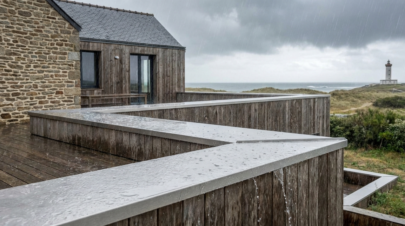 durabilité couvertine aluminium ossature bois milieu marin