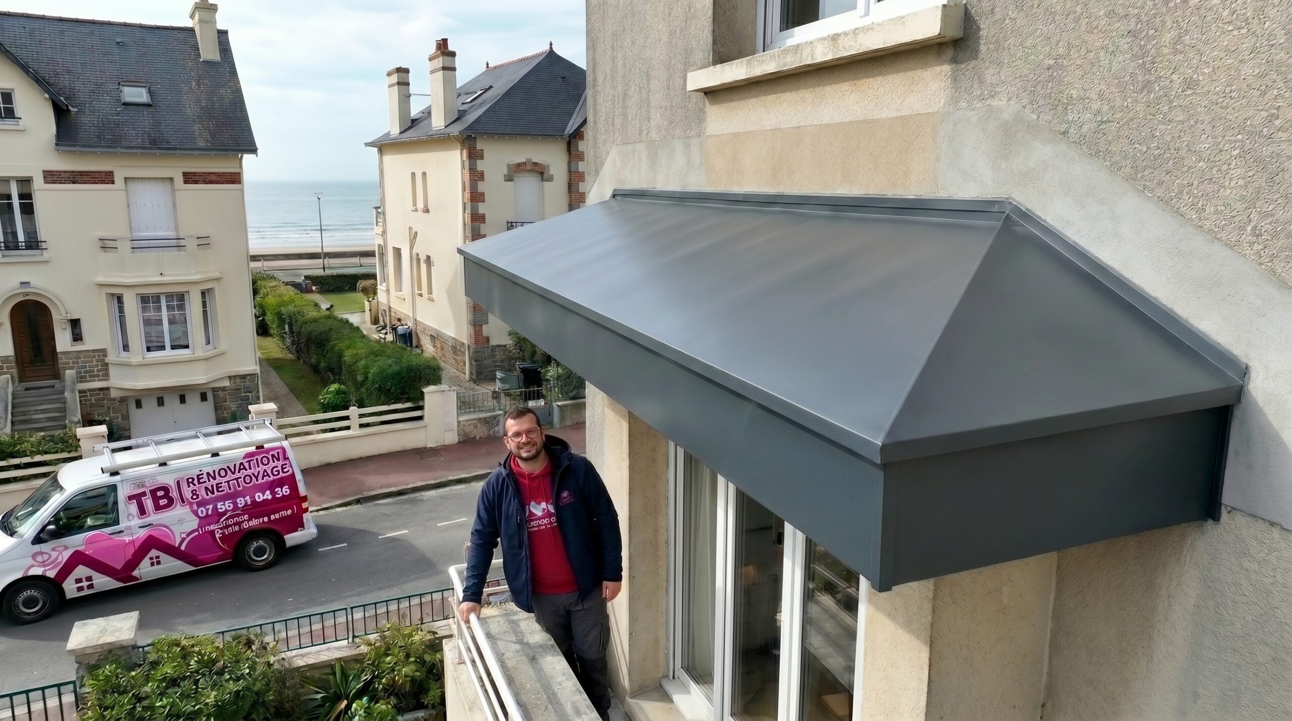 habillage casquette béton La Baule-Escoublac — TB Rénovation & Nettoyage Loire-Atlantique 44500