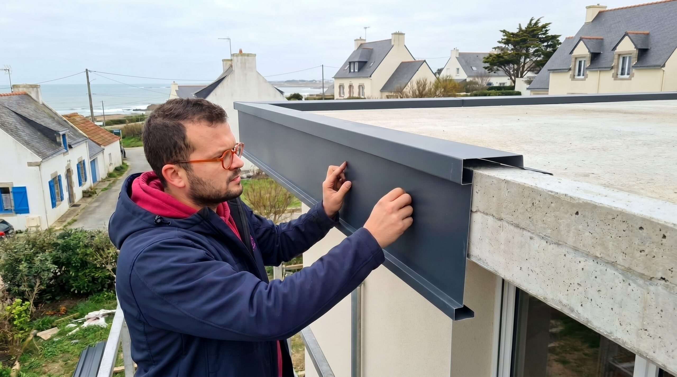 habillage casquette béton Pornic — TB Rénovation & Nettoyage Loire-Atlantique 44210