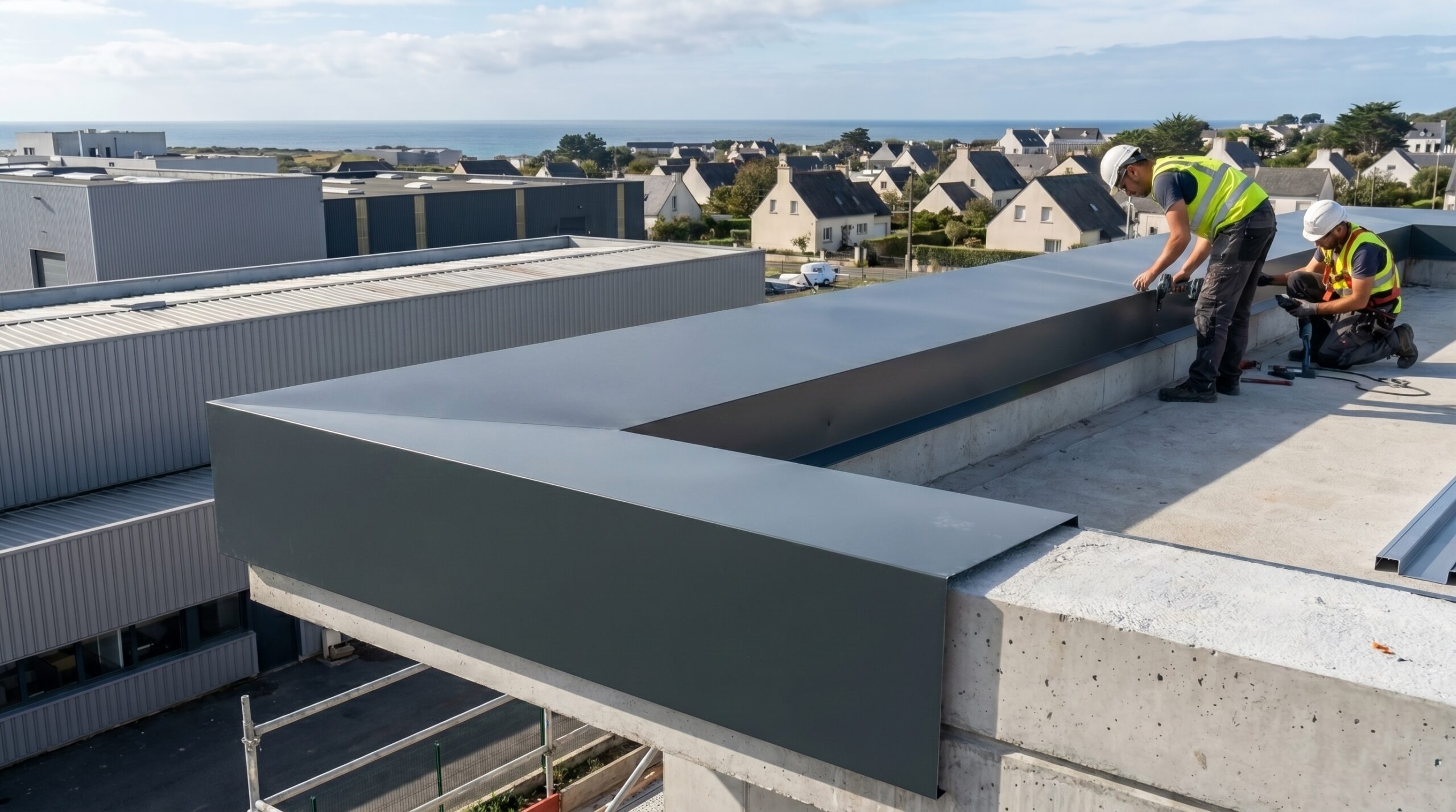 habillage casquette béton Saint-Nazaire — TB Rénovation & Nettoyage Loire-Atlantique 44600