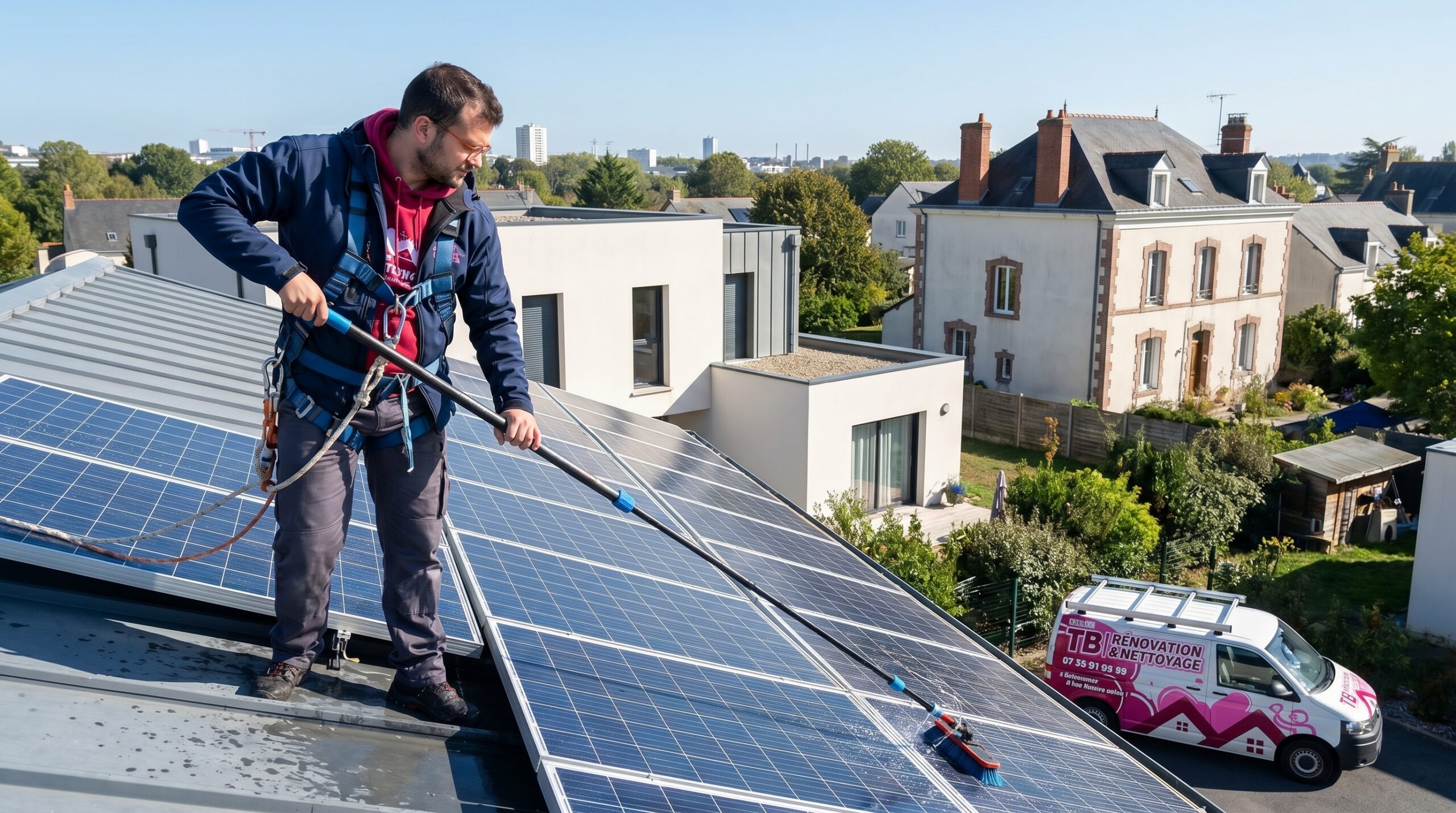 nettoyage panneaux solaires Nantes — TB Rénovation & Nettoyage Loire-Atlantique 44000