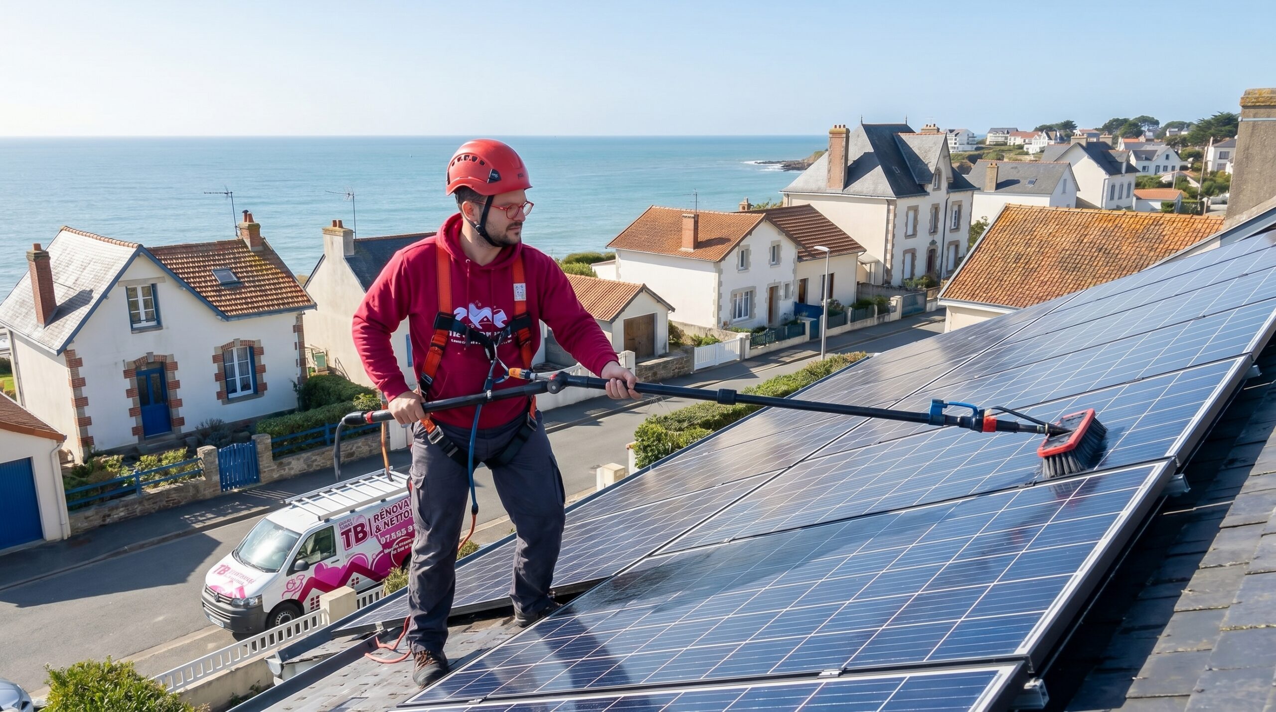 nettoyage panneaux solaires Pornic — TB Rénovation & Nettoyage Loire-Atlantique 44210