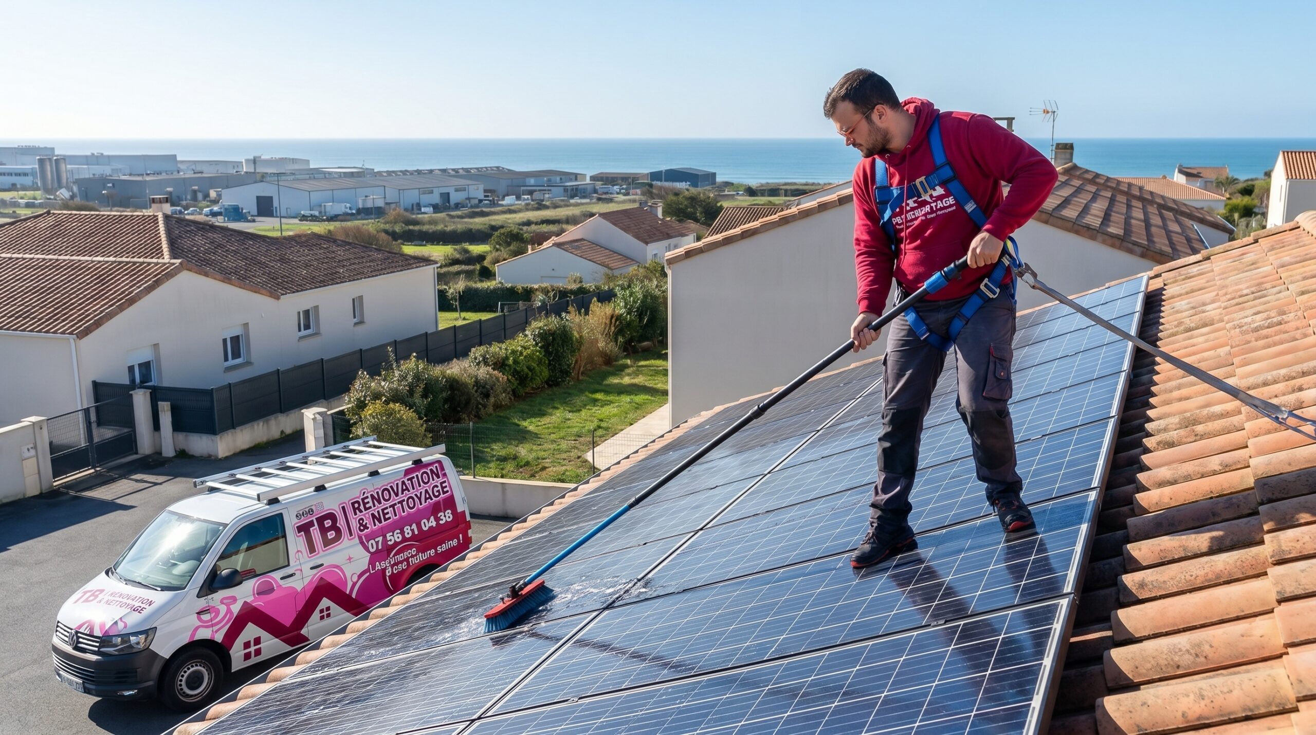 nettoyage panneaux solaires Saint-Nazaire — TB Rénovation & Nettoyage Loire-Atlantique 44600