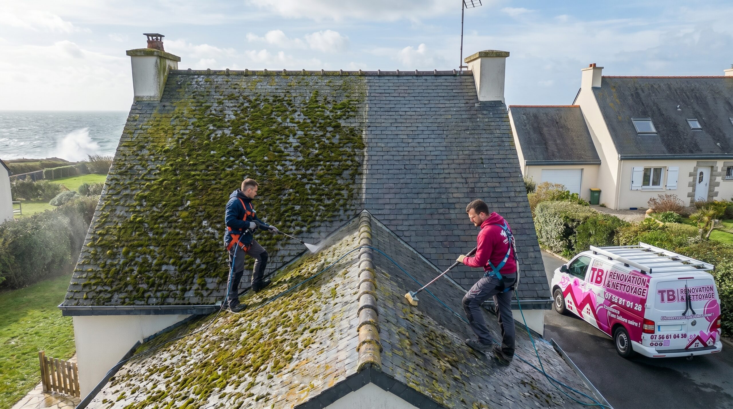 nettoyage toiture Saint-Brevin-les-Pins — TB Rénovation & Nettoyage Loire-Atlantique 44250