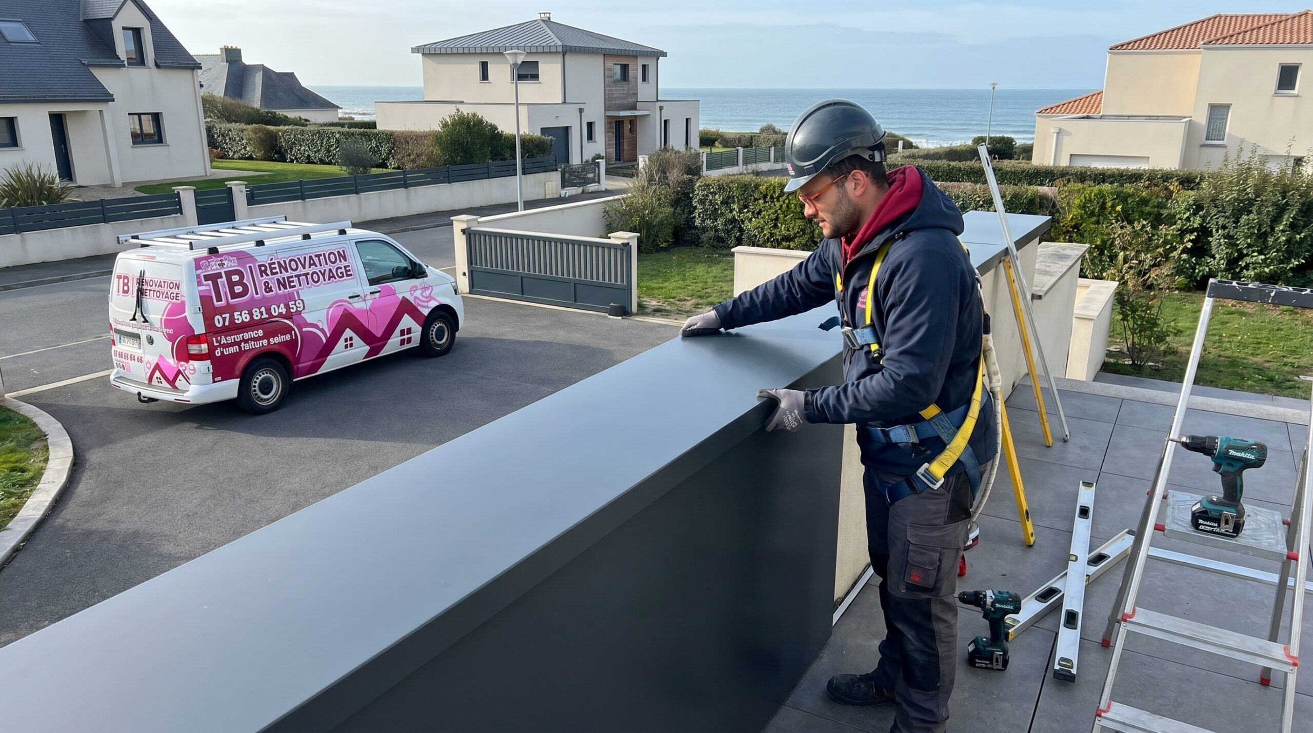 couvertine aluminium Pornichet — TB Rénovation & Nettoyage Loire-Atlantique 44380