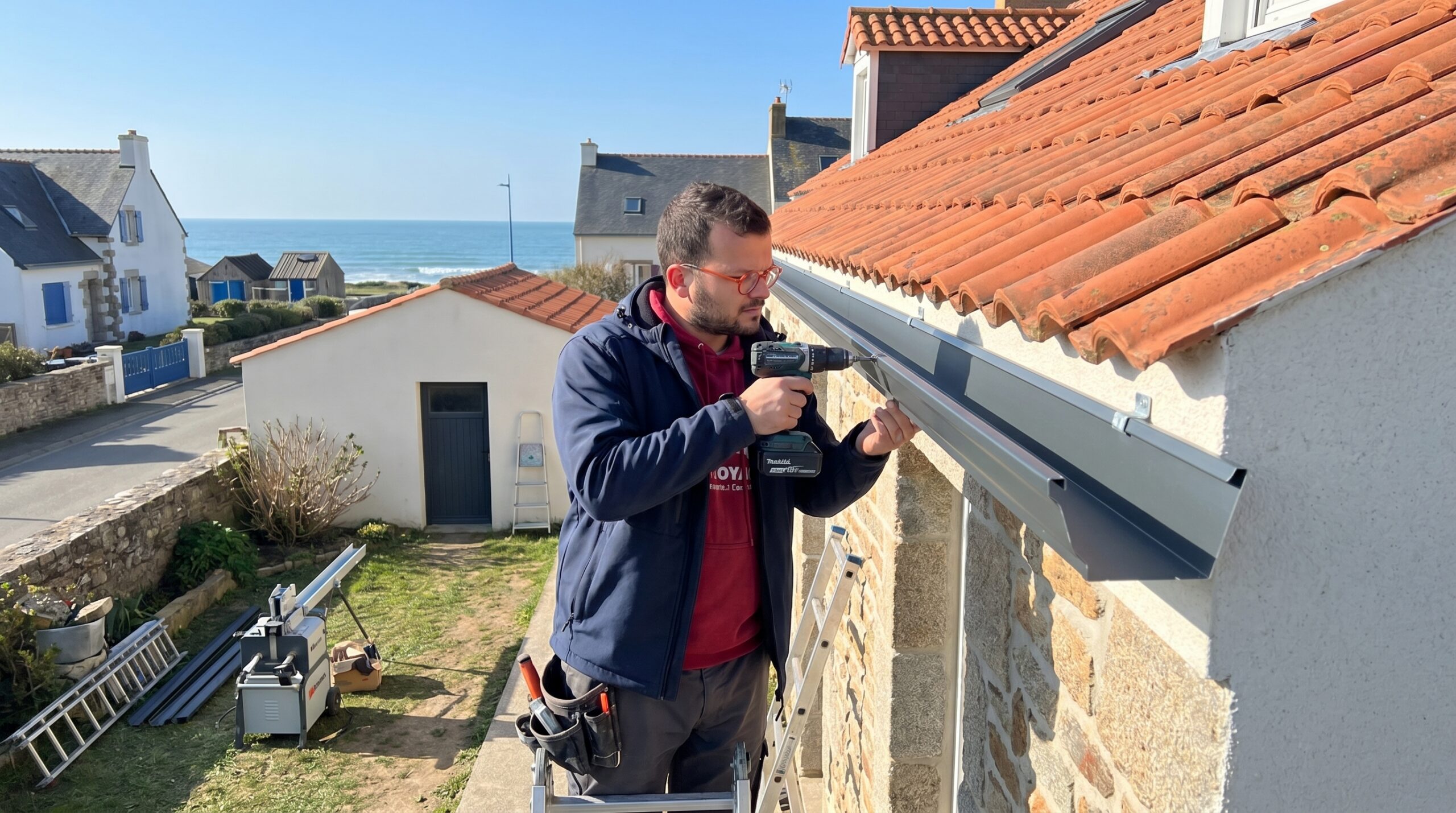 gouttière aluminium Pornic — TB Rénovation & Nettoyage Loire-Atlantique 44210