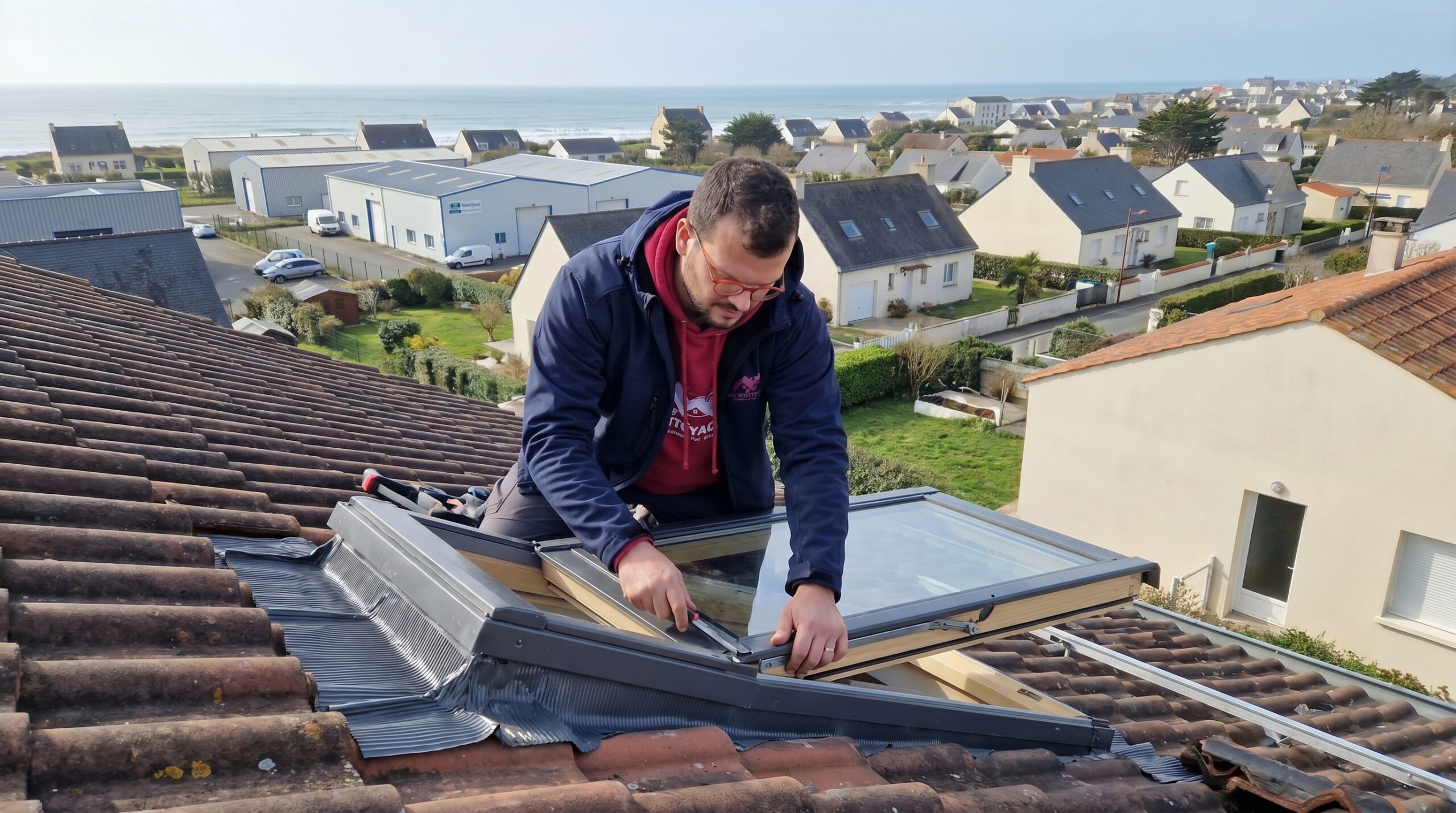 pose Velux Saint-Nazaire — TB Rénovation & Nettoyage Loire-Atlantique 44600 📄 LÉGENDE (visible sous l'image sur la page)